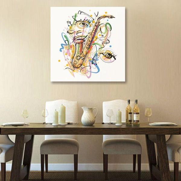 Abstract Musician Portrait, Digital Art