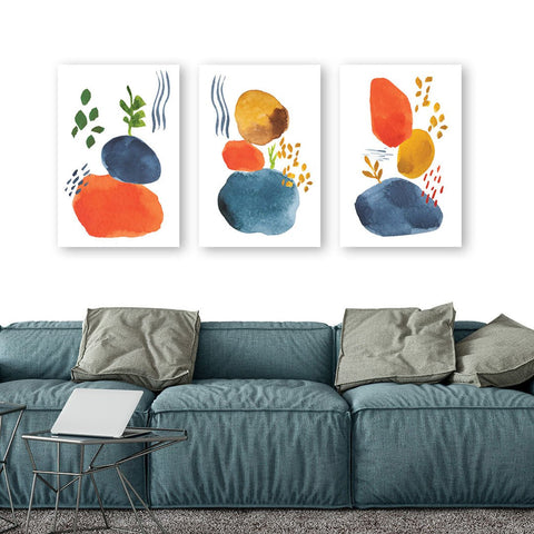 Abstract Watercolor Stains, Digital Art