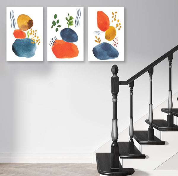 Abstract Watercolor Stains, Digital Art