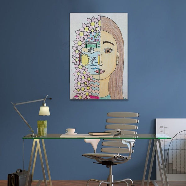 Abstract Woman Portrait, Contemporary Art