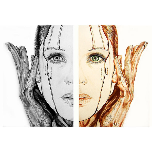 Abstract Woman Portrait, Digital Art