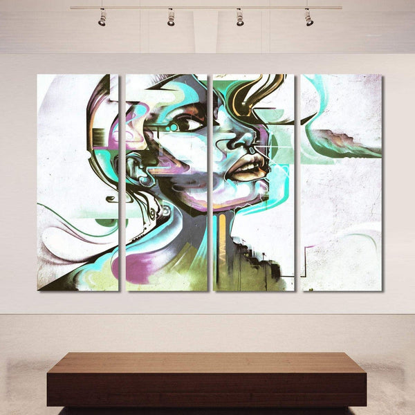 Abstract Woman Portrait, Street Art