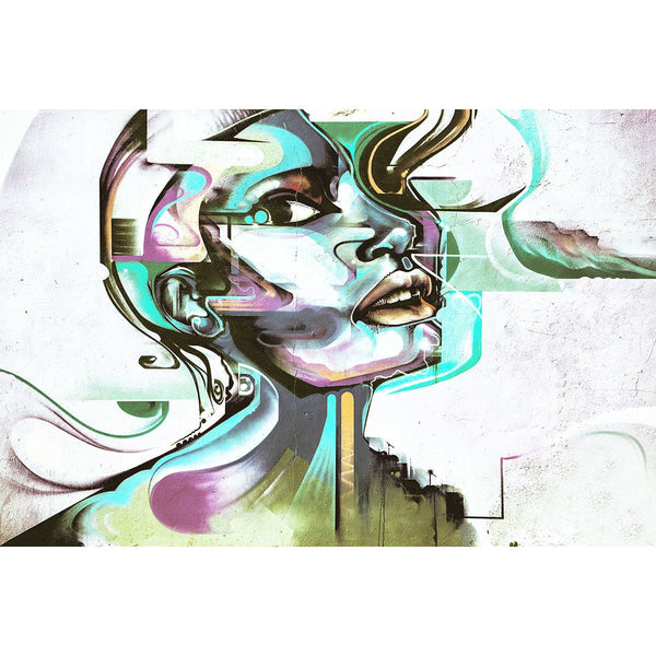 Abstract Woman Portrait, Street Art