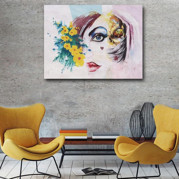 Abstract Woman Portrait, Street Art