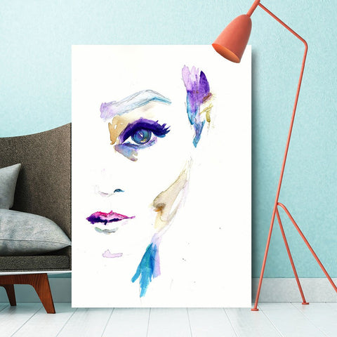 Abstract Woman Portrait 1, Watercolor