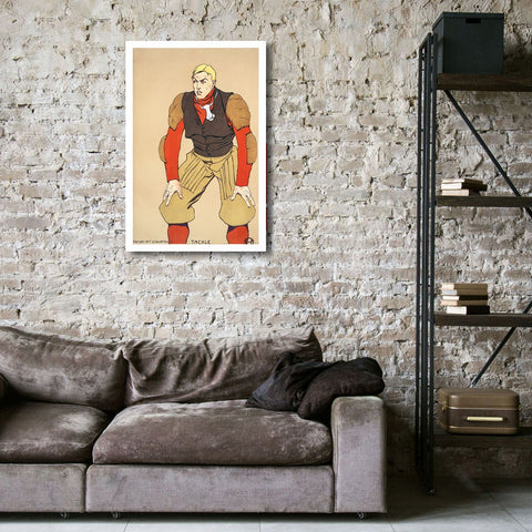 American Football Player, Vintage Poster