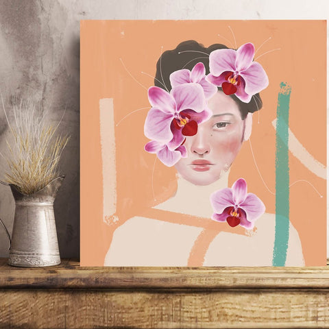 An Orchid Obsession, Watercolor Art