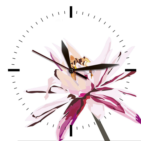 Art CLOCK, Pink Lotus
