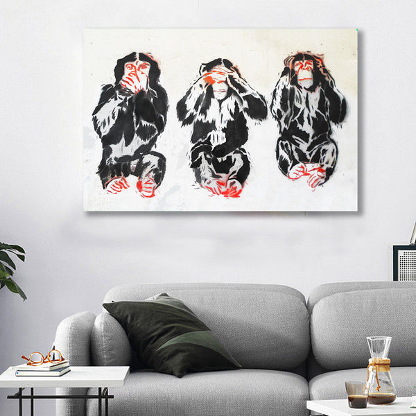 Three Wise Monkeys, Graffiti (Egypt)