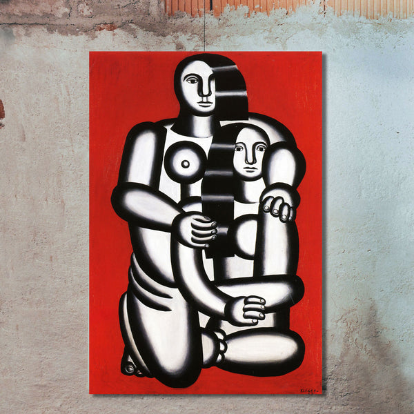 Two Figures Naked On Red, Reproduction