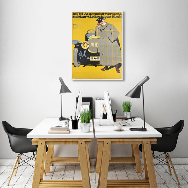 AUDI, Vintage Auto Poster
