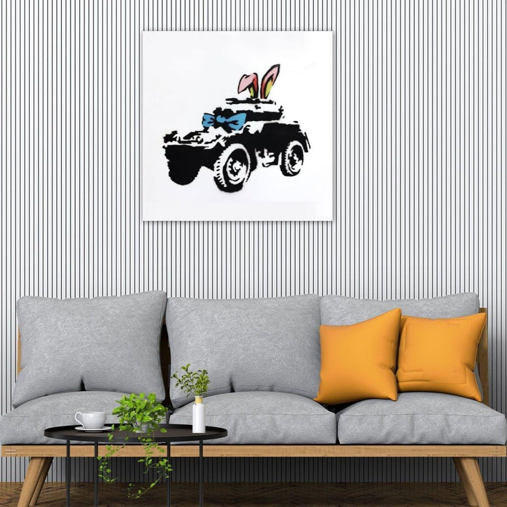 Banksy Armoured Car, Graffiti
