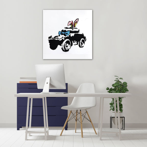 Banksy Armoured Car, Graffiti