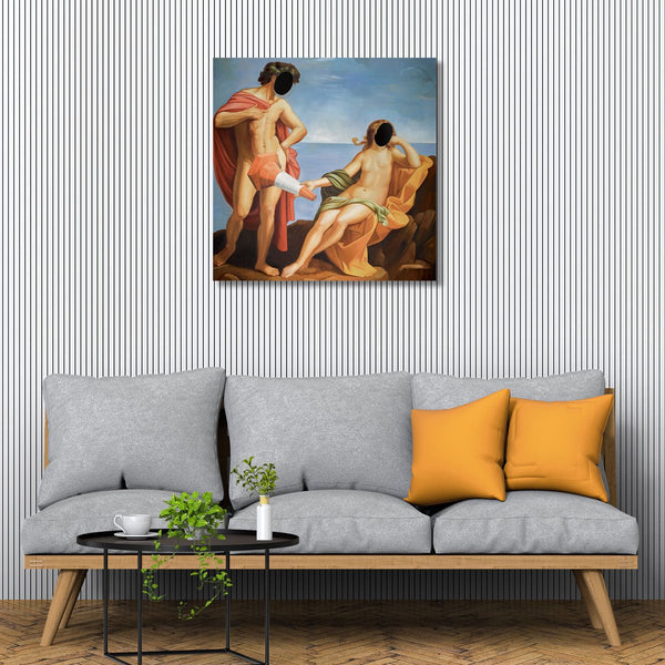 Banksy Bacchus at the Seaside, Modified Painting