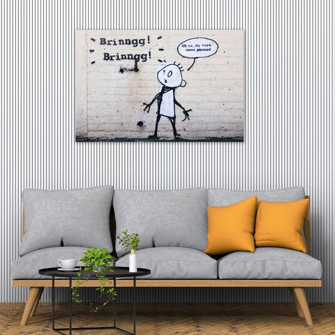 Banksy Brinngg! Brinngg!, Graffiti