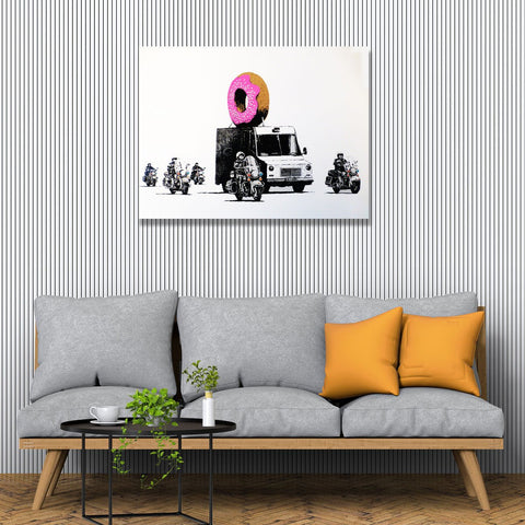 Banksy Donuts (Strawberry), Graffiti