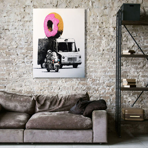 Banksy Donuts (Strawberry), Graffiti