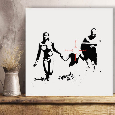 Banksy Family Target, Graffiti
