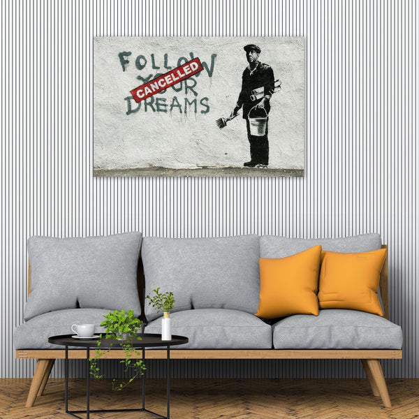 Banksy Follow Your Dreams, Graffiti