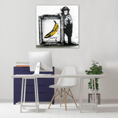 Banksy + Warhol, Monkey, Street Art