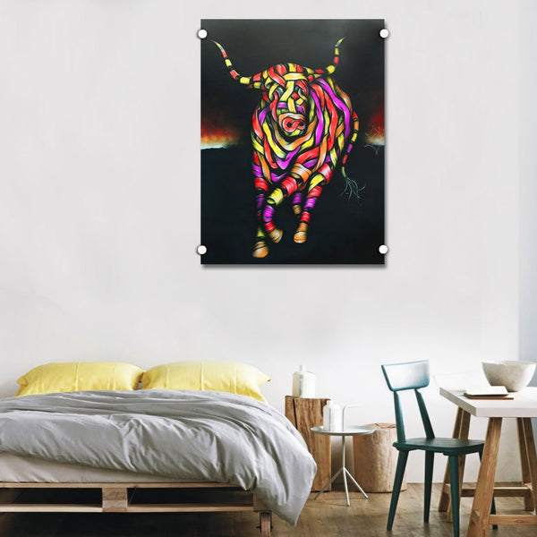 Multicolor Bull, Street art (London)