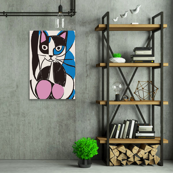 Abstract Cat Picasso Style, Digital Art