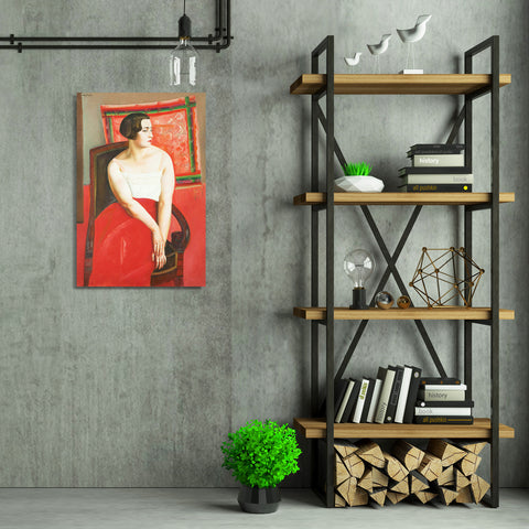 Woman Portrait in Red, Reproduction