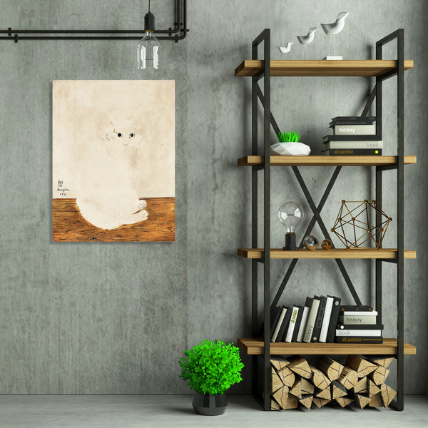 White Cat (1923) – Japanese Art, Reproduction