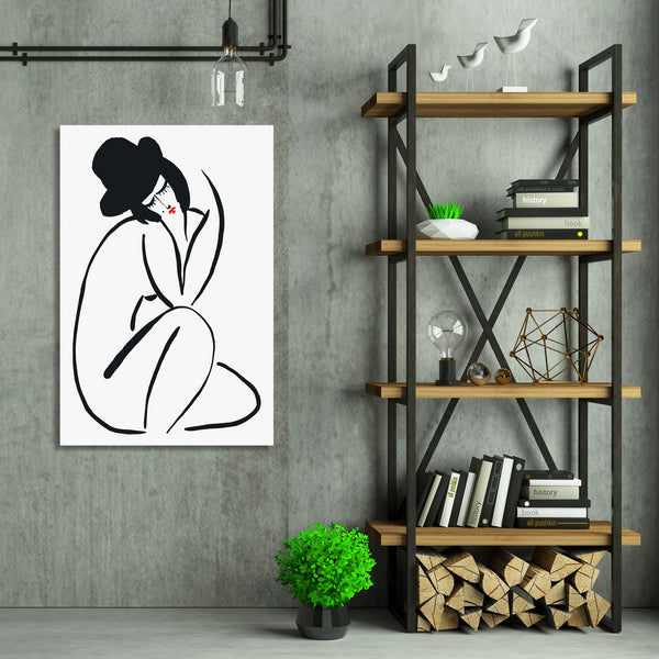 Nude Woman In the Hat, Drawing