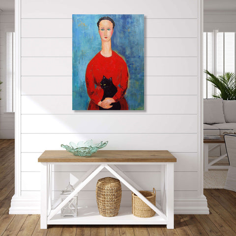 Woman in Red Dress, Reproduction