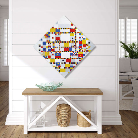 Victory Boogie Woogie, Rhombus Wall Art, Reproduction