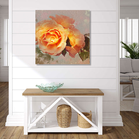 Yellow Rose in Vintage Style