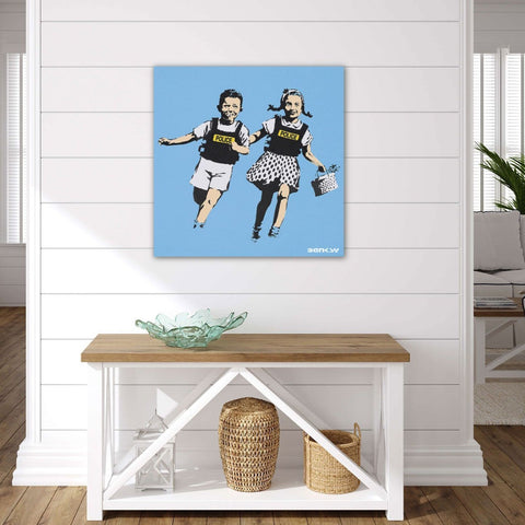 Banksy Police Kids Jack And Jill, Graffiti