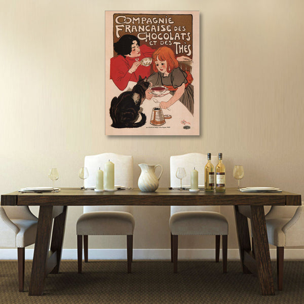Compagnie Francais Des Chocolats Et Thes, Vintage Poster