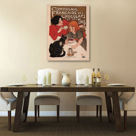 Compagnie Francais Des Chocolats Et Thes, Vintage Poster