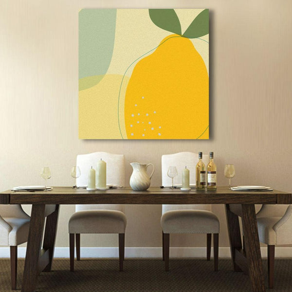 Lemon Fruits, Abstract Digital Art
