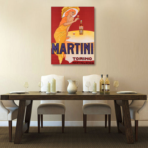 Martini Vermouth Torino, Vintage Advertising Poster