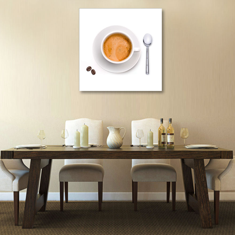 Coffee Cup on White Background, Photography