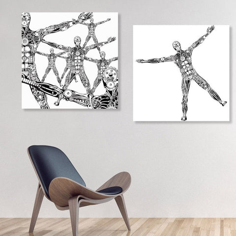 Dancing Robots, Digital Art
