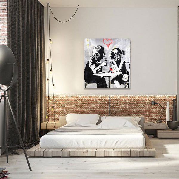 Banksy Late Lovers, Graffiti