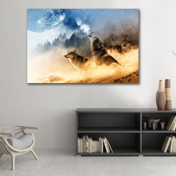 Large Metal Art Print in interior