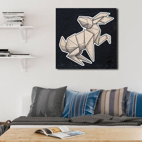 Paper Rabbit Graffiti, Low Poly Art