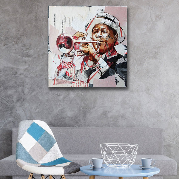 Trumpeter, Collage