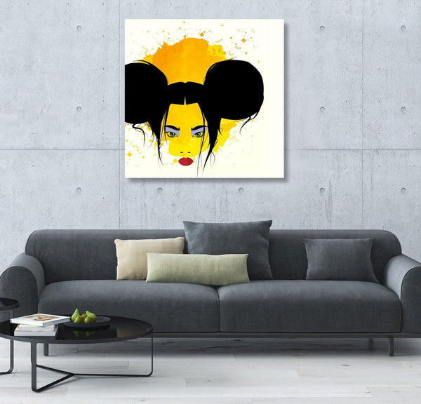 Abstract Girl's Portrait, Digital Art