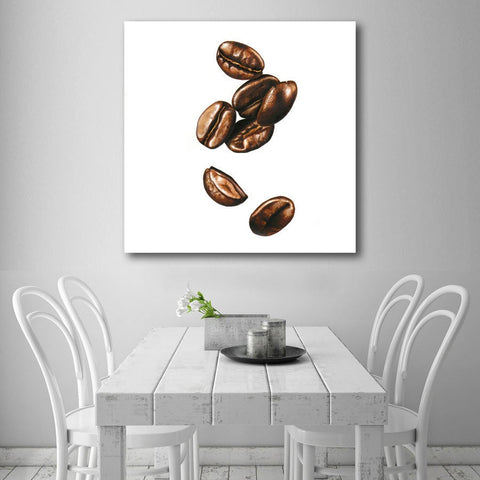 Coffee Beans Painting - Metal Print
