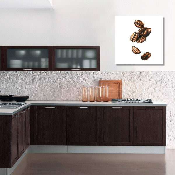 Coffee Beans Painting - Metal Print