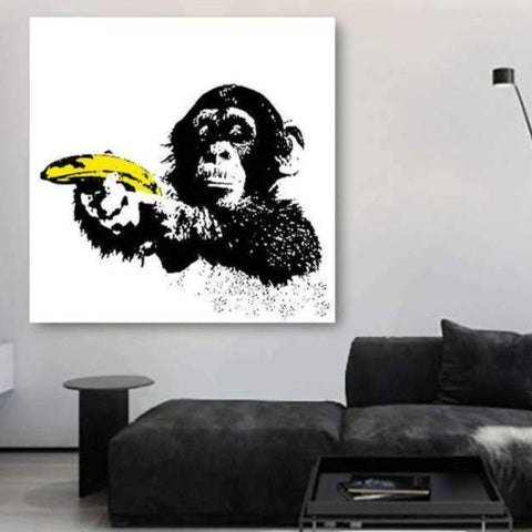 Monkey with Banana, Graffiti