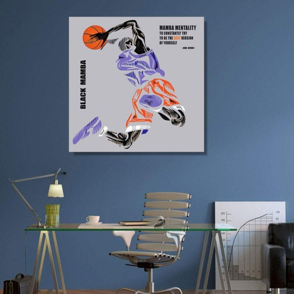 KOBE BRYANT Black Mamba + Quote, Poster