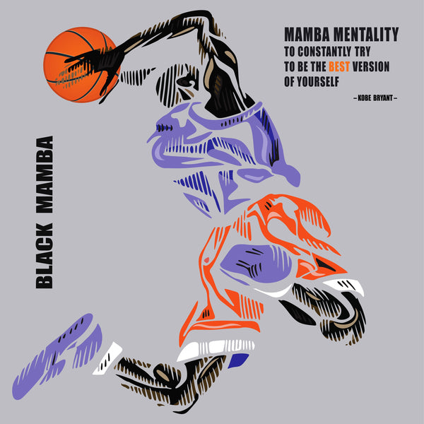 KOBE BRYANT Black Mamba + Quote, Poster