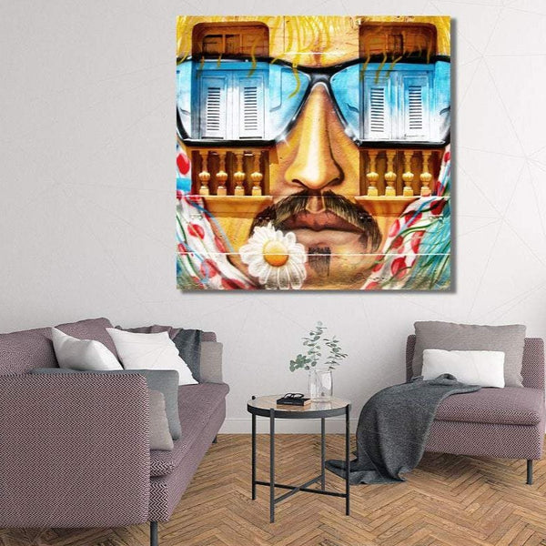 Man in Glasses, Street At